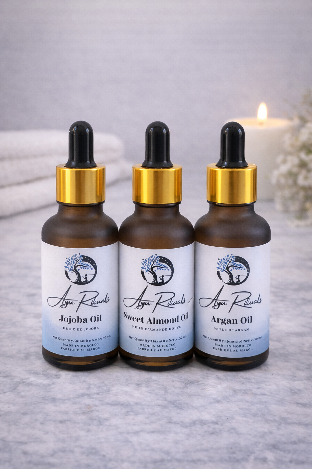 Pure Oils Trio - Moroccan Nourishing Oil Set