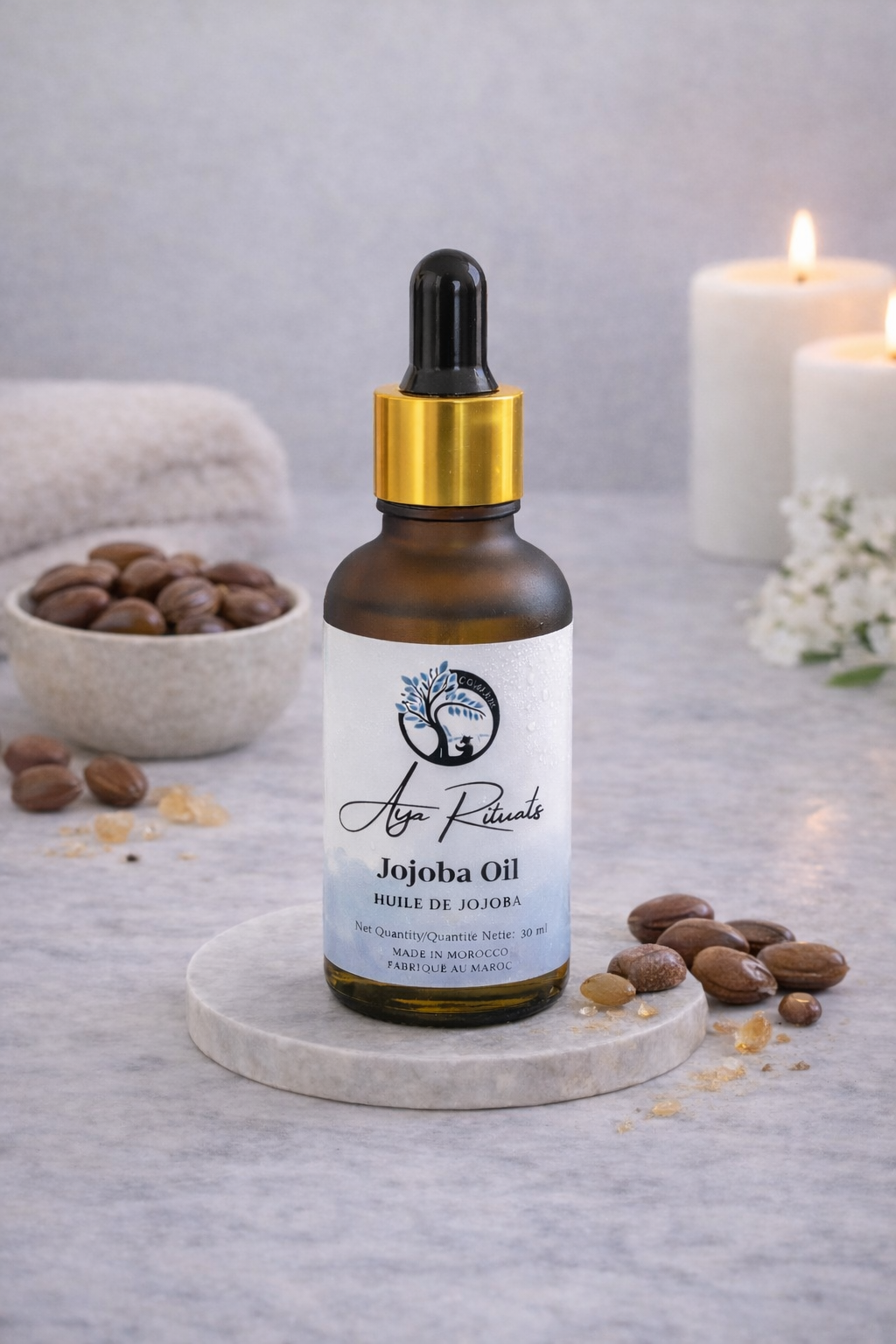 Jojoba Oil – 100% Pure Moroccan Cold-Pressed Oil (50 ml)