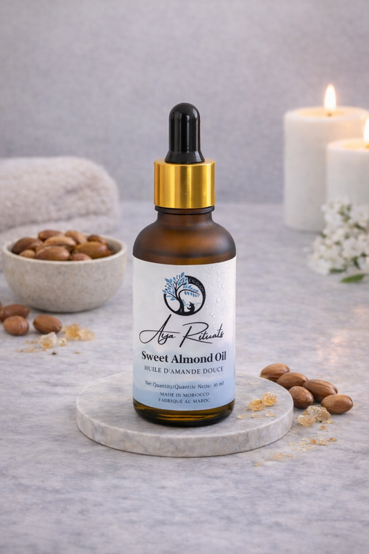 Sweet Almond Oil – 100% Pure Moroccan Cold-Pressed Oil (50 ml)